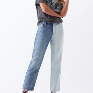PacSun Two Piece High Waisted Straight Leg Jeans